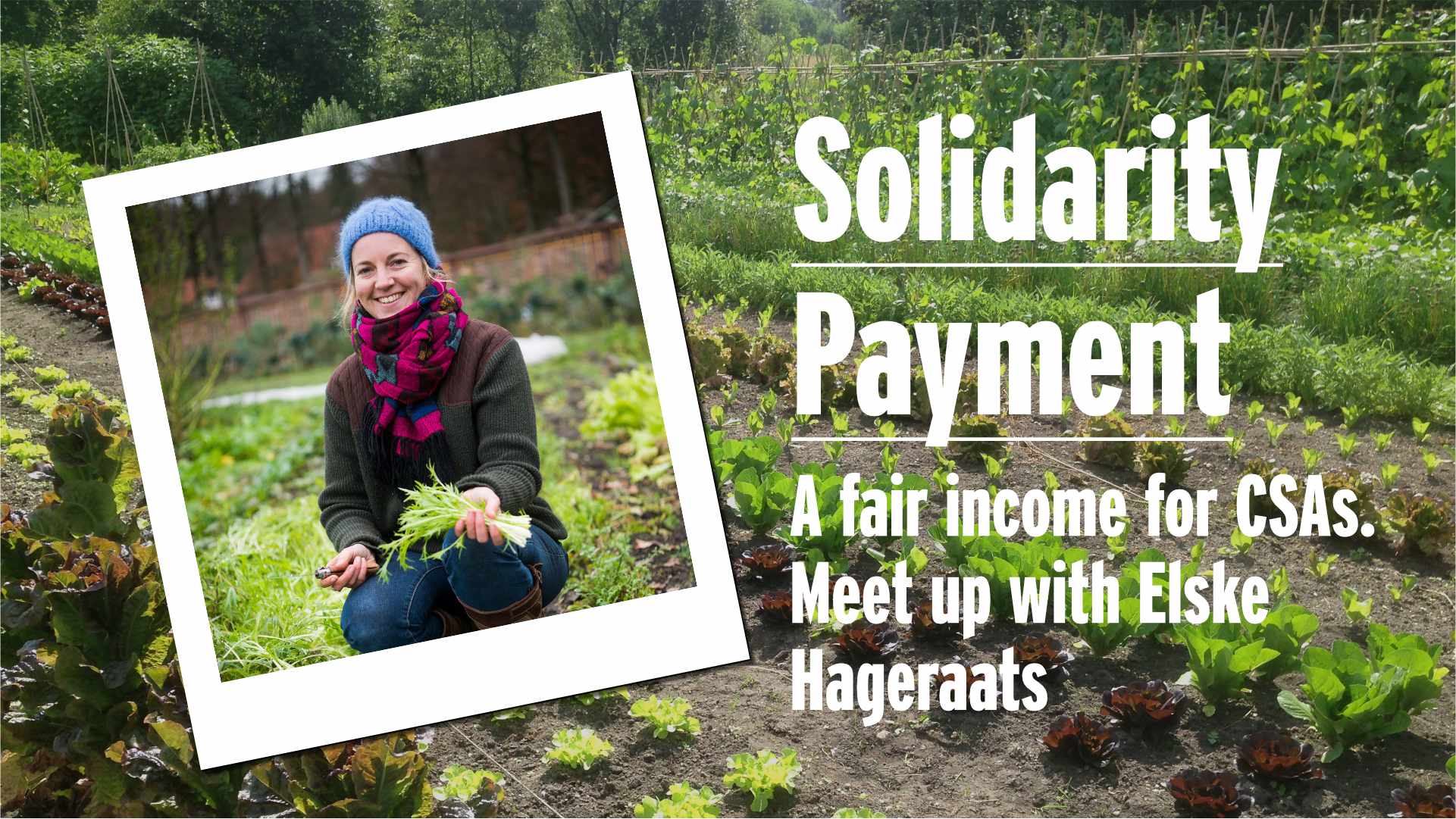 Solidarity Payments: A fair income for CSAs – Meet up with Elske Hageraats