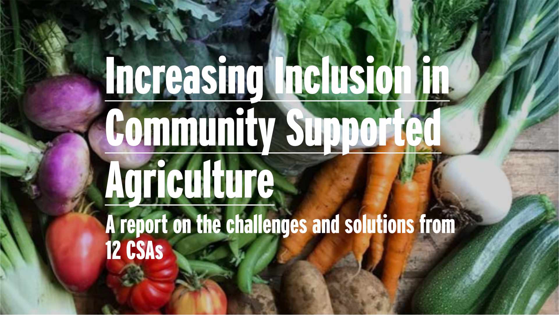 Report Launch: Increasing Inclusion in Community Supported Agriculture